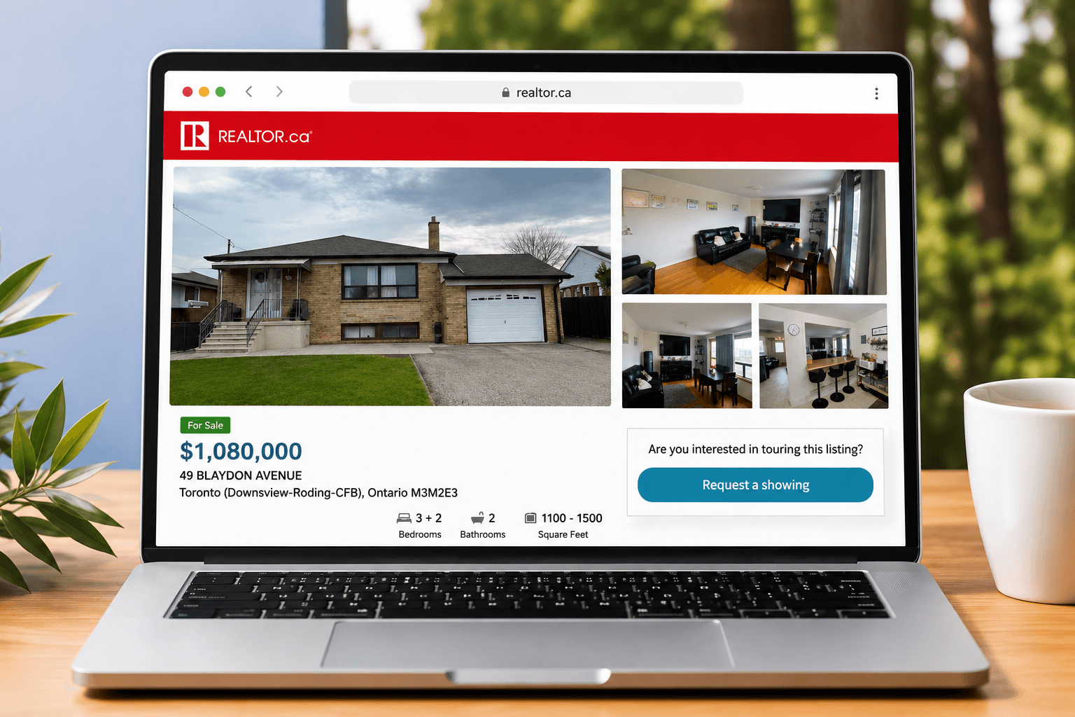 A home for sale by owner shown on realtor.ca