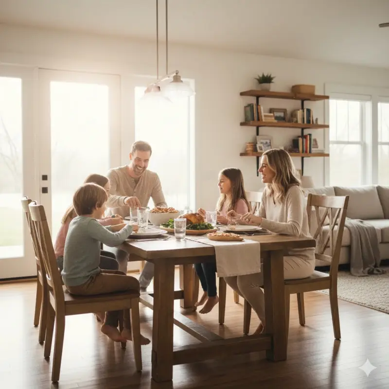 Family at home